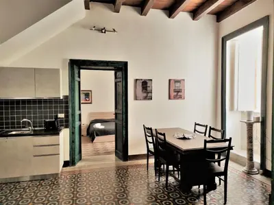 Area soggiorno di Residenza Diana- Ortigia Holidays