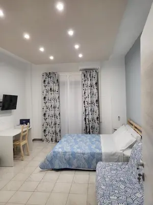 Letto o letti in una camera di Sicula home