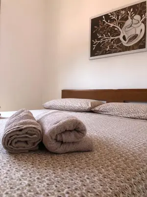 Letto o letti in una camera di Casa Vacanza Santa Maria del Focallo