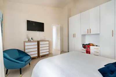 Letto o letti in una camera di Villa Mora