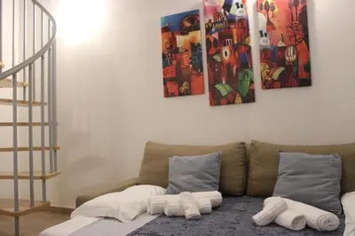 Letto o letti in una camera di Agata Blu