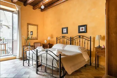 Letto o letti in una camera di Garconniere in Ortigia