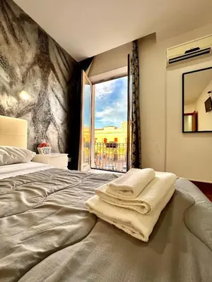 Letto o letti in una camera di Hotel Como