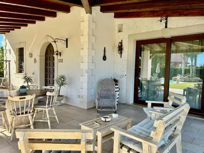 Area soggiorno di Villa Suq
