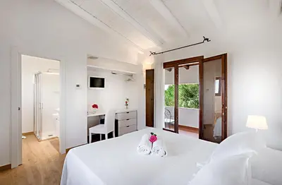 Letto o letti in una camera di Hotel Villa Mediterranea