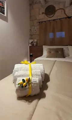 Letto o letti in una camera di Dimore del Monte 