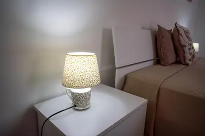 Letto o letti in una camera di Villa Gallieco