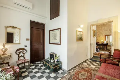 Area soggiorno di Lakkios charming suites and rooms