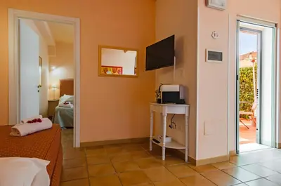 TV o dispositivi per l'intrattenimento presso Stella del mare Apartments