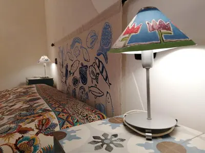 Letto o letti in una camera di Casetta BLU