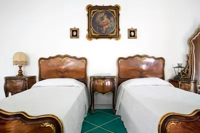 Letto o letti in una camera di Villa del Golfetto