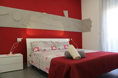 Letto o letti in una camera di How Beach,modern apartment close to the beach,WiFi