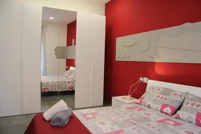 Letto o letti in una camera di How Beach,modern apartment close to the beach,WiFi