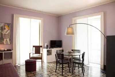 TV o dispositivi per l'intrattenimento presso Tre Vie apARTment con terrazza
