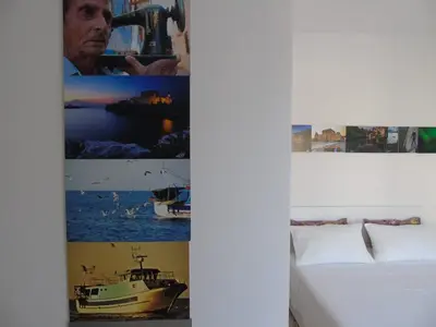 Letto o letti in una camera di Sikelia Home