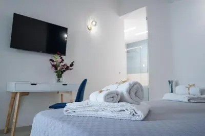 Letto o letti in una camera di Thalassa Rooms