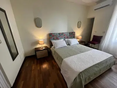 Letto o letti in una camera di Al Castello