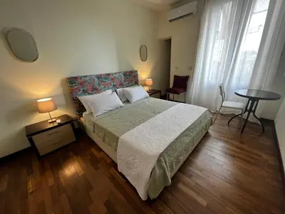 Letto o letti in una camera di Al Castello
