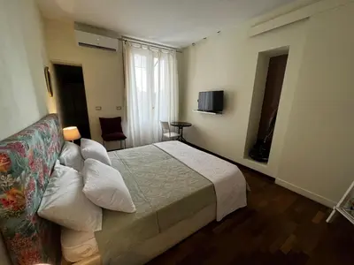 Letto o letti in una camera di Al Castello
