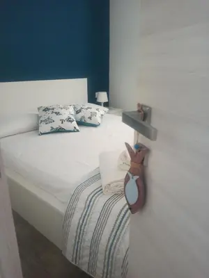 Letto o letti in una camera di Levante Marzamemi