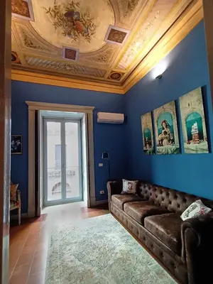 Area soggiorno di Stesicoro Art Home, in centro storico a Catania