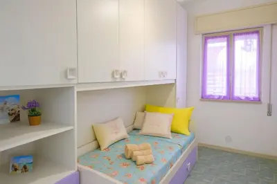 Letto o letti in una camera di Villa Sud Sicily