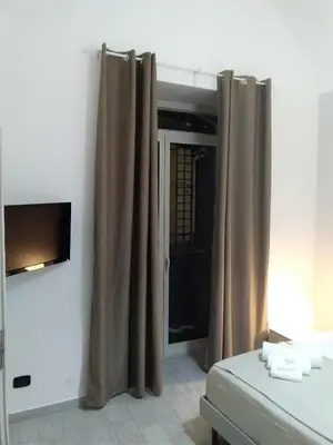 Letto o letti in una camera di Vittorio Emanuele house