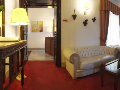 Area soggiorno di Hotel Manganelli Palace