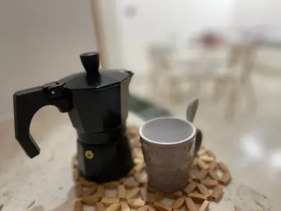 Set per la preparazione di tè e caffè presso Le Palme Locazione turistica