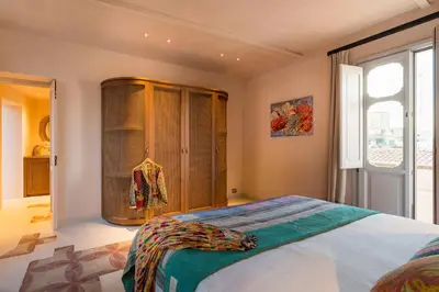 Letto o letti in una camera di Lùme