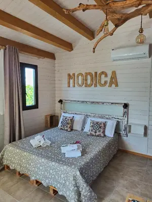 Letto o letti in una camera di AgriBarocco