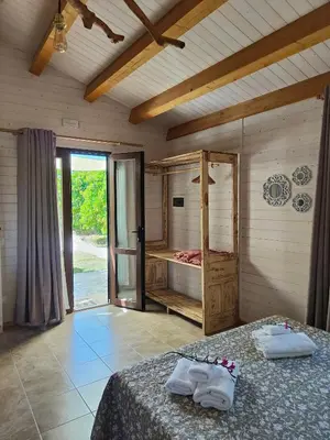 Letto o letti in una camera di AgriBarocco