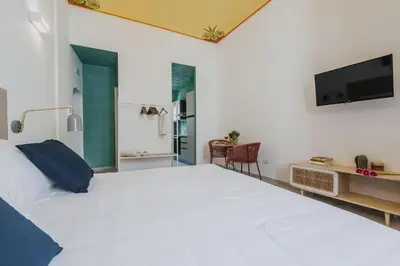 TV o dispositivi per l'intrattenimento presso Five Stars Sicily Sirio by Ortigia Apartments