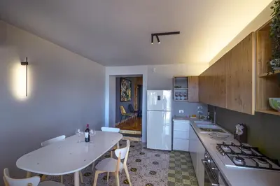 Cucina o angolo cottura di Villa Seahorse, Fontane Bianche, Siracusa, BEACHFRONT, great wifi, beautiful garden