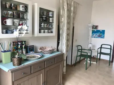 Cucina o angolo cottura di Casa Holiday Sicilia 01 - 120 mt dal mare