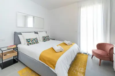 Letto o letti in una camera di Villa Bonita