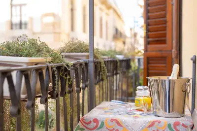 Balcone o terrazza di Casa dei Leoni Balcony on Piazza Duomo Ortigia