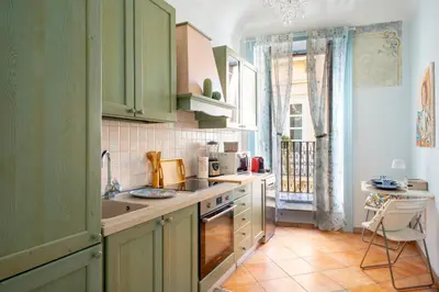 Cucina o angolo cottura di Casa dei Leoni Balcony on Piazza Duomo Ortigia