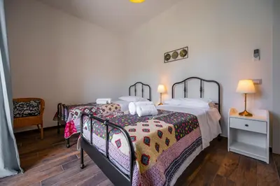 Letto o letti in una camera di Villa Nisa Apartment Sea View