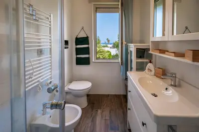 Bagno di Villa Nisa Apartment Sea View