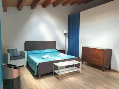 Letto o letti in una camera di Casa Smile