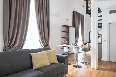 Area soggiorno di Loft Mercado a Ortigia by Wonderful Italy