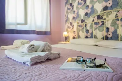 Letto o letti in una camera di Villa Sajonara Elvira