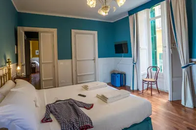 Letto o letti in una camera di I Sogni della Memoria