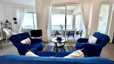 Area soggiorno di Casa Alba Serena By The Sea
