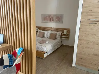 Letto o letti in una camera di Loft Crispi