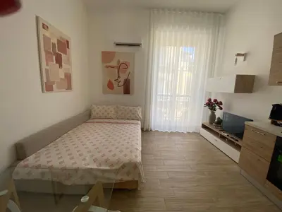 Letto o letti in una camera di Loft Crispi