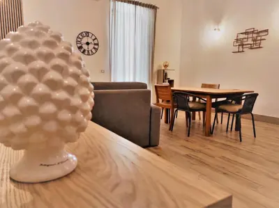 Area soggiorno di Athena Apartment- Ortigia Holidays
