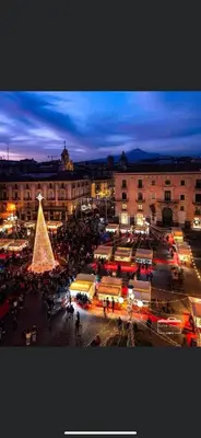 Vista generica su Catania o vista sulla città dall'interno della casa vacanze