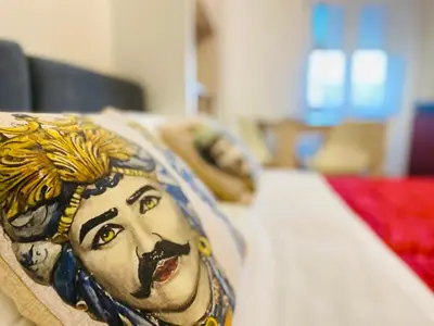 Letto o letti in una camera di I Cinque Mori DEVA